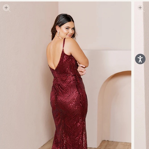 Stunning Reverly Camilla Geo Sequin Dress. - Picture 2 of 5